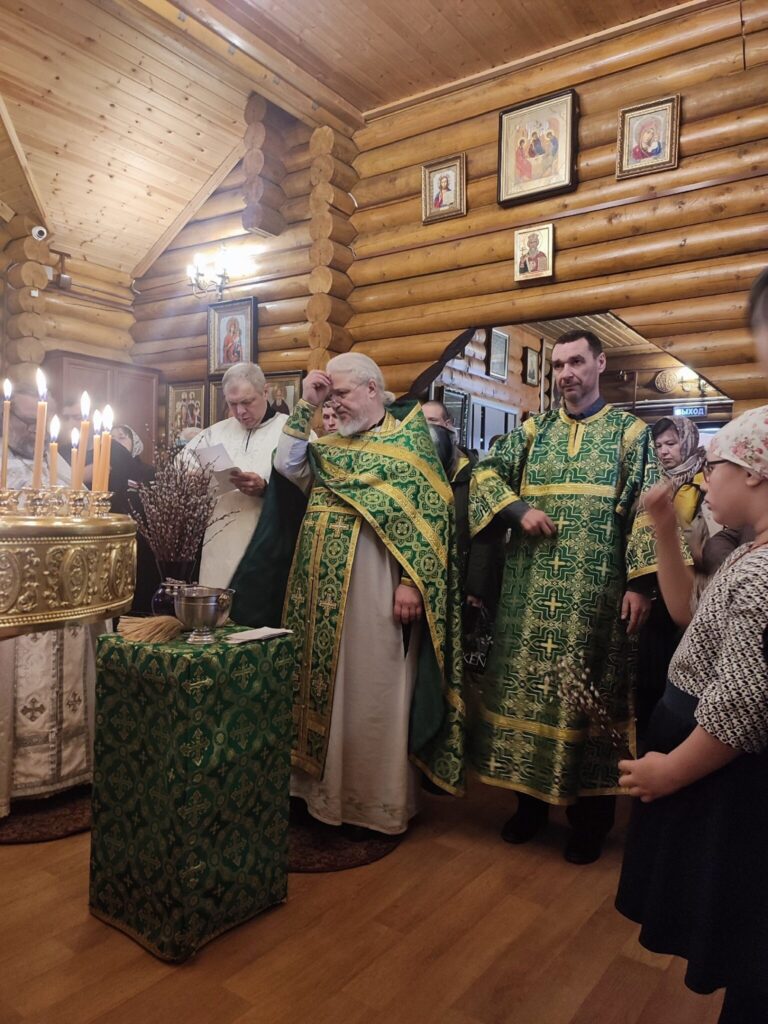 Богослужение на Вербное воскресенье
